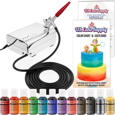 1set Manual Airbrush for Decorating Cakes, DIY Baking Cake Airbrush Pump  Decorating Tools Cakes spray gun kit for Kitchen Cupcakes Cookies and  Desserts Decorating