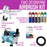 Cake Decorating Airbrushing System Kit with a 12 Color Chefmaster Food Coloring Set - G22 Gravity Feed Airbrush, Air Compressor, Guide Booklet