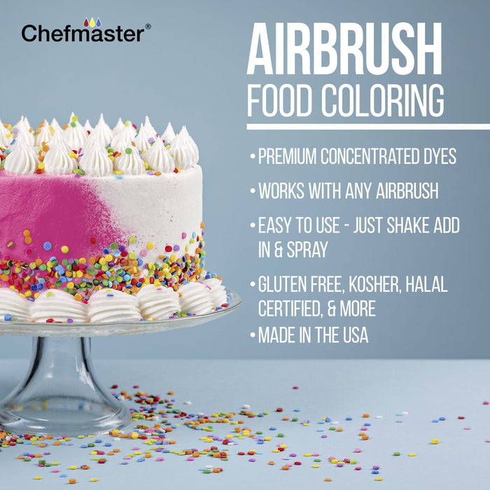 Master Airbrush Cake Airbrush Decorating Kit with 3 Airbrushes, Compressor, and 12 Food Colors - Air Brush for Cake Decoration & Cookie Airbrush Kit