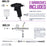 Master Airbrush Cake Airbrush Decorating Kit with Compressor, 2 Gravity Airbrushes, and 12 Chefmaster Food Colors - Air Brush for Cake Decoration & Cookie Airbrush Kit