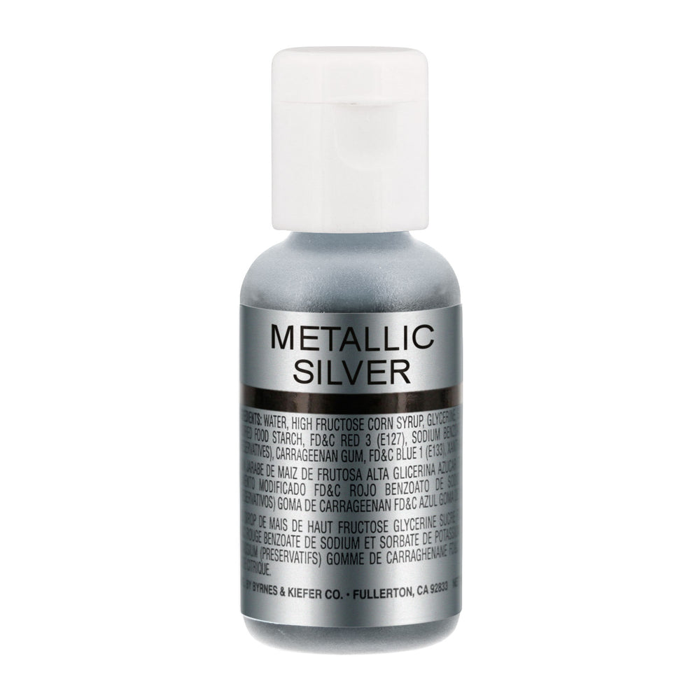 Metallic Silver, Airbrush Cake Food Coloring, .67 oz.