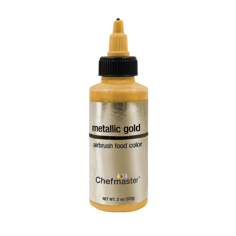 Metallic Gold, Airbrush Cake Food Coloring, 2 fl oz.