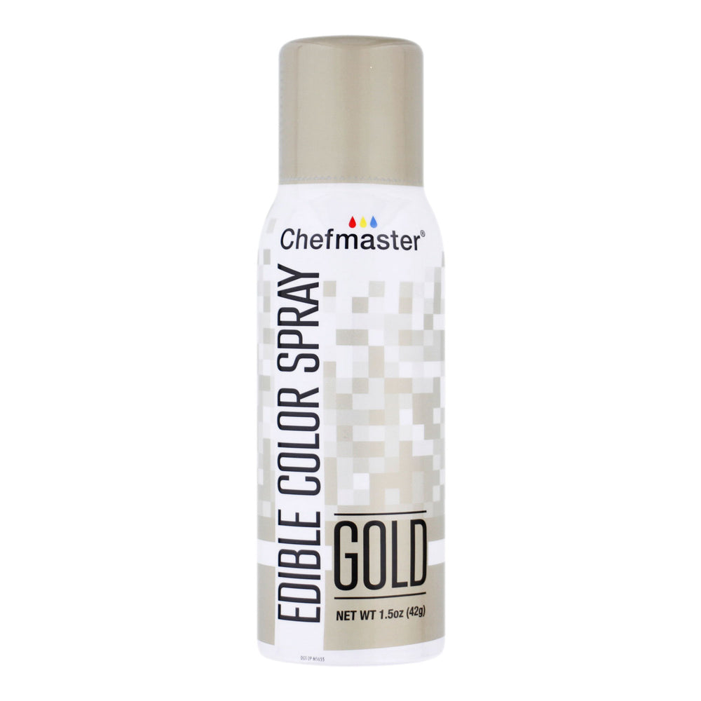 Edible Spray Color 1.5oz Can - Metallic Gold