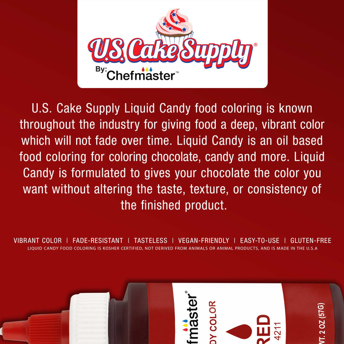 Red, Liquid Candy Color, 2 oz.