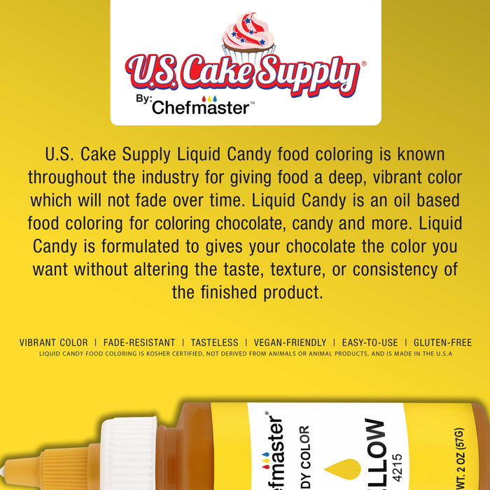 Yellow, Liquid Candy Color, 2 oz.