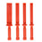 TCP Global 4 Piece Non-Marring Plastic Chisel Scraper Set - 3/4", 7/8", 1", 1-1/2" Wide, Length 11"
