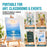31" High Wood Studio Tabletop Easel - Adjustable Artist Tripod, Holds Up to 27" Canvas, Folding A-Frame Artist Display Stand - Table Top Easel for Painting