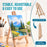 14" Medium Tabletop Display Easel - Beechwood Artist A-Frame Display Stand, Wooden Easel for Painting, Canvas Stand, (Pack of 1) Classrooms Events Photo Picture Sign Holder
