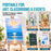 14" Medium Tabletop Display Easel - Beechwood Artist A-Frame Display Stand, Wooden Easel for Painting, Canvas Stand, (Pack of 1) Classrooms Events Photo Picture Sign Holder