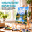 14" Medium Tabletop Display Easel - Beechwood Artist A-Frame Display Stand, Wooden Easel for Painting, Canvas Stand, (Pack of 1) Classrooms Events Photo Picture Sign Holder